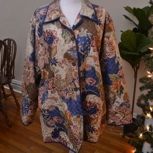 Vintage Alfred Dunner Quilted Jacket Size XL XXL